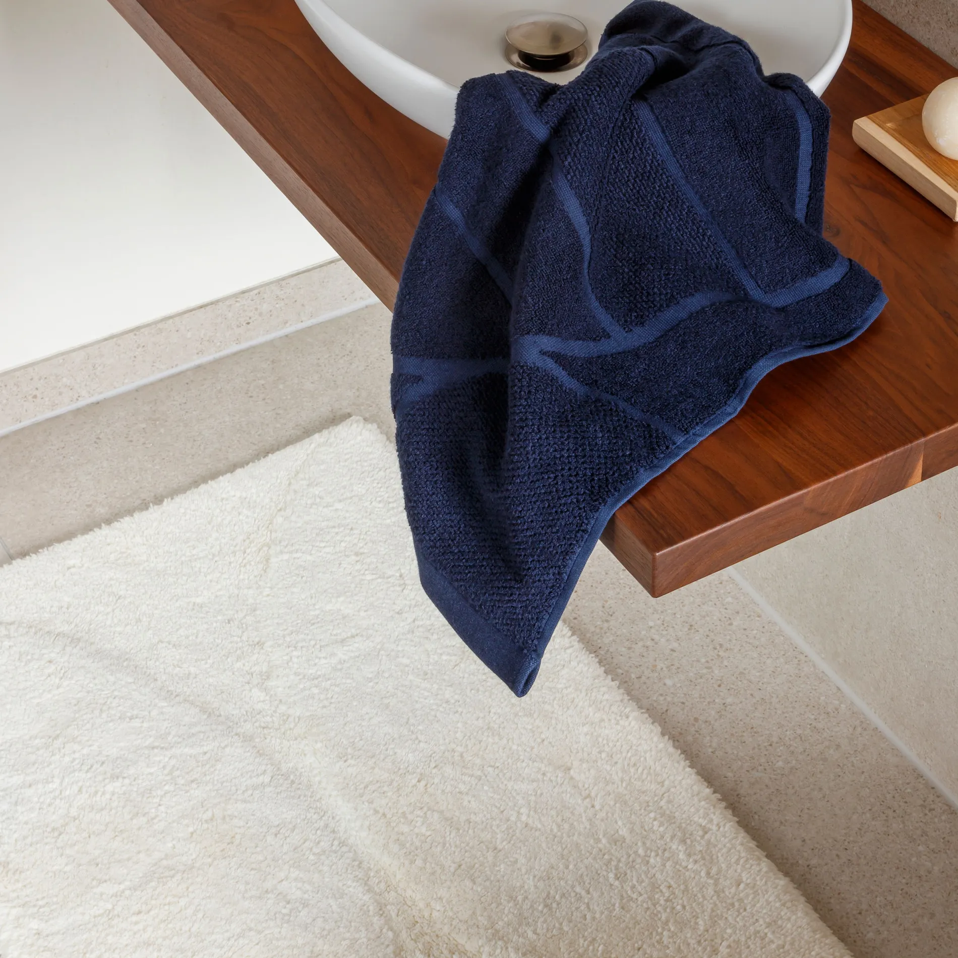 MÖVE Badteppiche|Rutschfest-Autumn Delights Badematte 60x100 cm(dark blue)