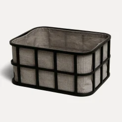 MÖVE Aufbewahrungsboxen-Bamboo Aufbewahrungskorb(black/grey)