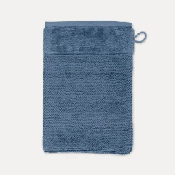 MÖVE Waschhandschuhe|Kleine Handtücher-Bamboo Luxe Waschhandschuh 20X15 cm(steelblue)