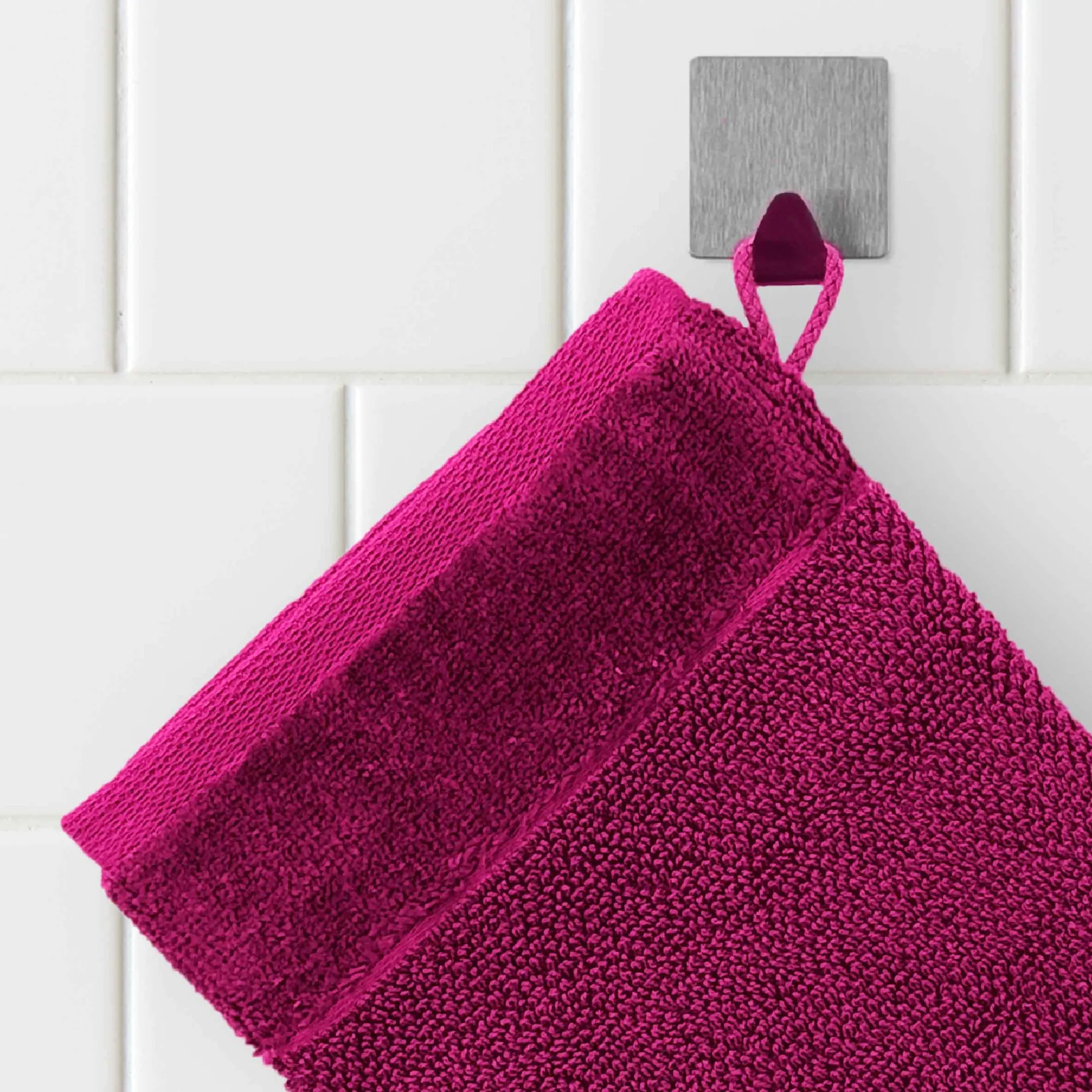 MÖVE Waschhandschuhe|Kleine Handtücher-Bamboo Luxe Waschhandschuh 20X15 cm(berry)