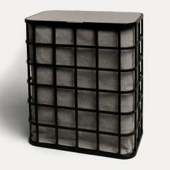 MÖVE Wäschekörbe-Bamboo Wäschekorb(black/grey)