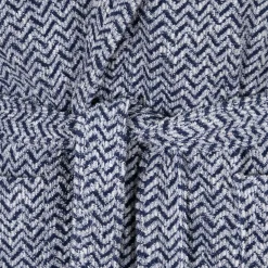 Damen MÖVE Damen|Herren-Brooklyn Bademantel mit Kapuze blau(nature/deep sea)