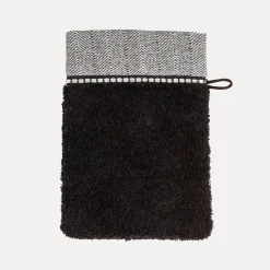 MÖVE Waschhandschuhe|Kleine Handtücher-Brooklyn Waschhandschuh 20X15 cm(black)