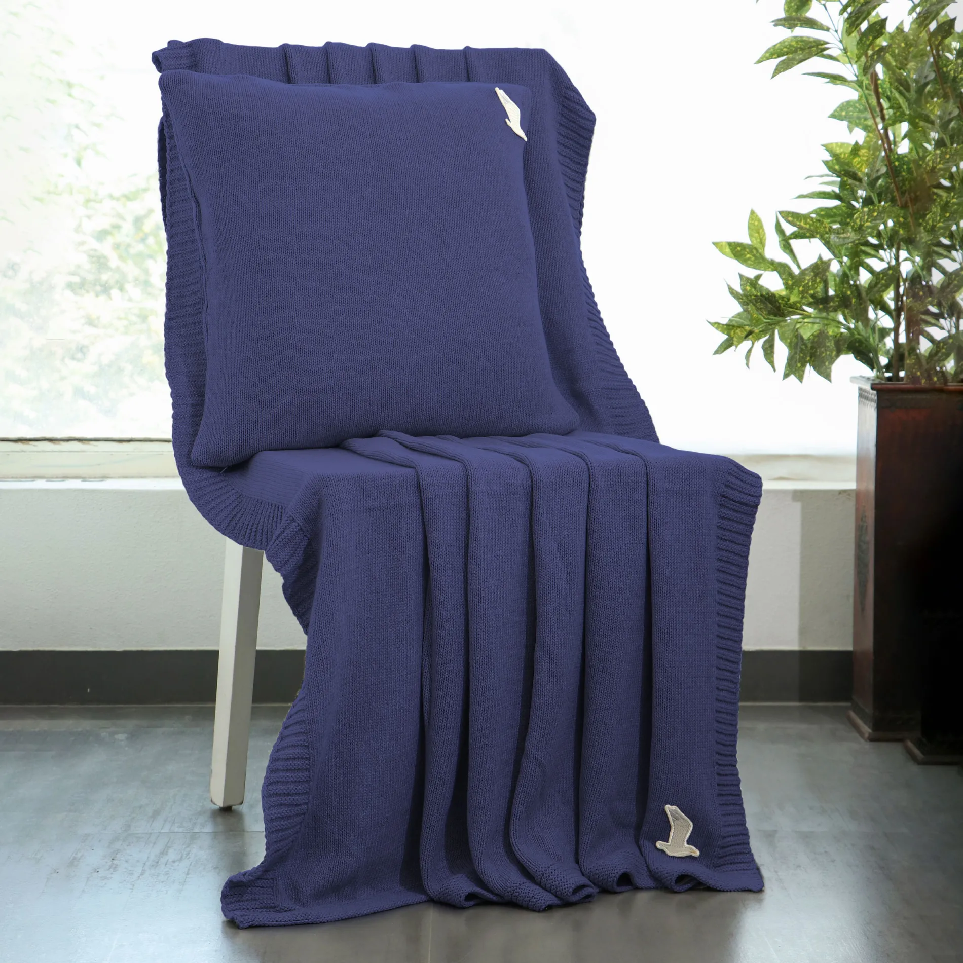 MÖVE Kissenbezüge-Cozy Kissen(navy)