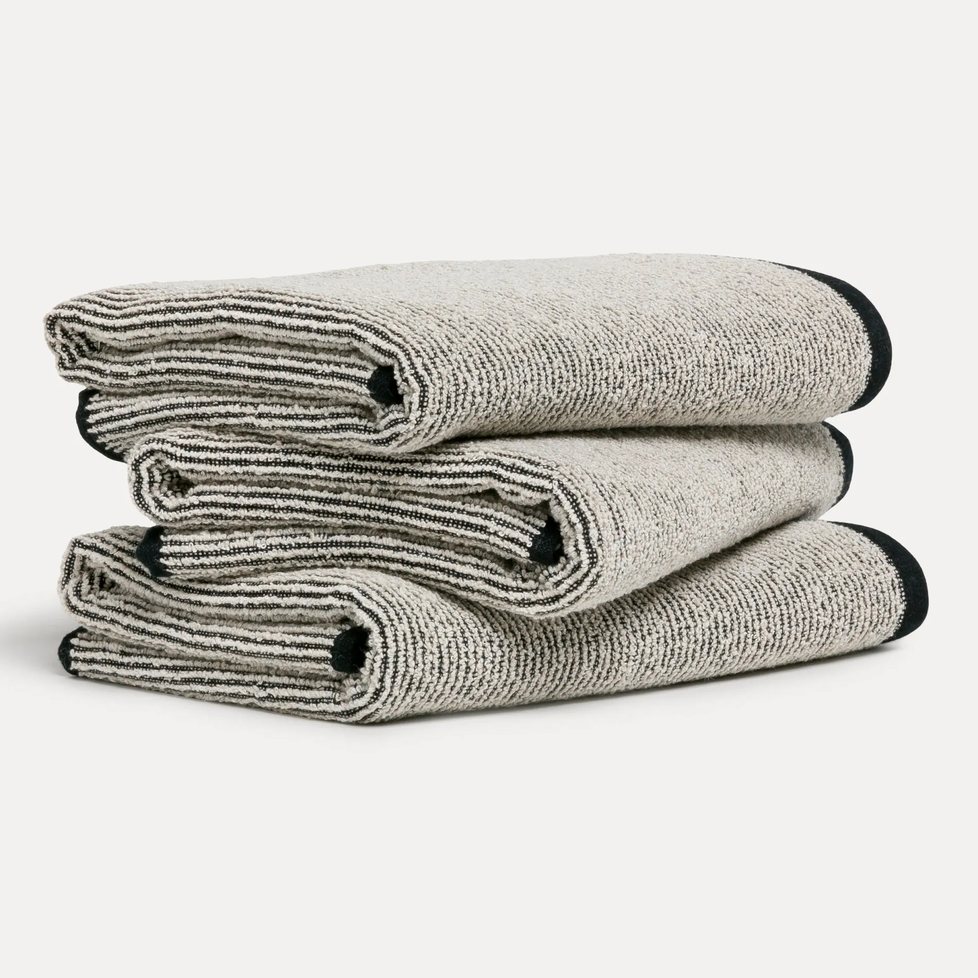 MÖVE Duschtücher-Eden Duschtuch 80X150 cm(nature/black)