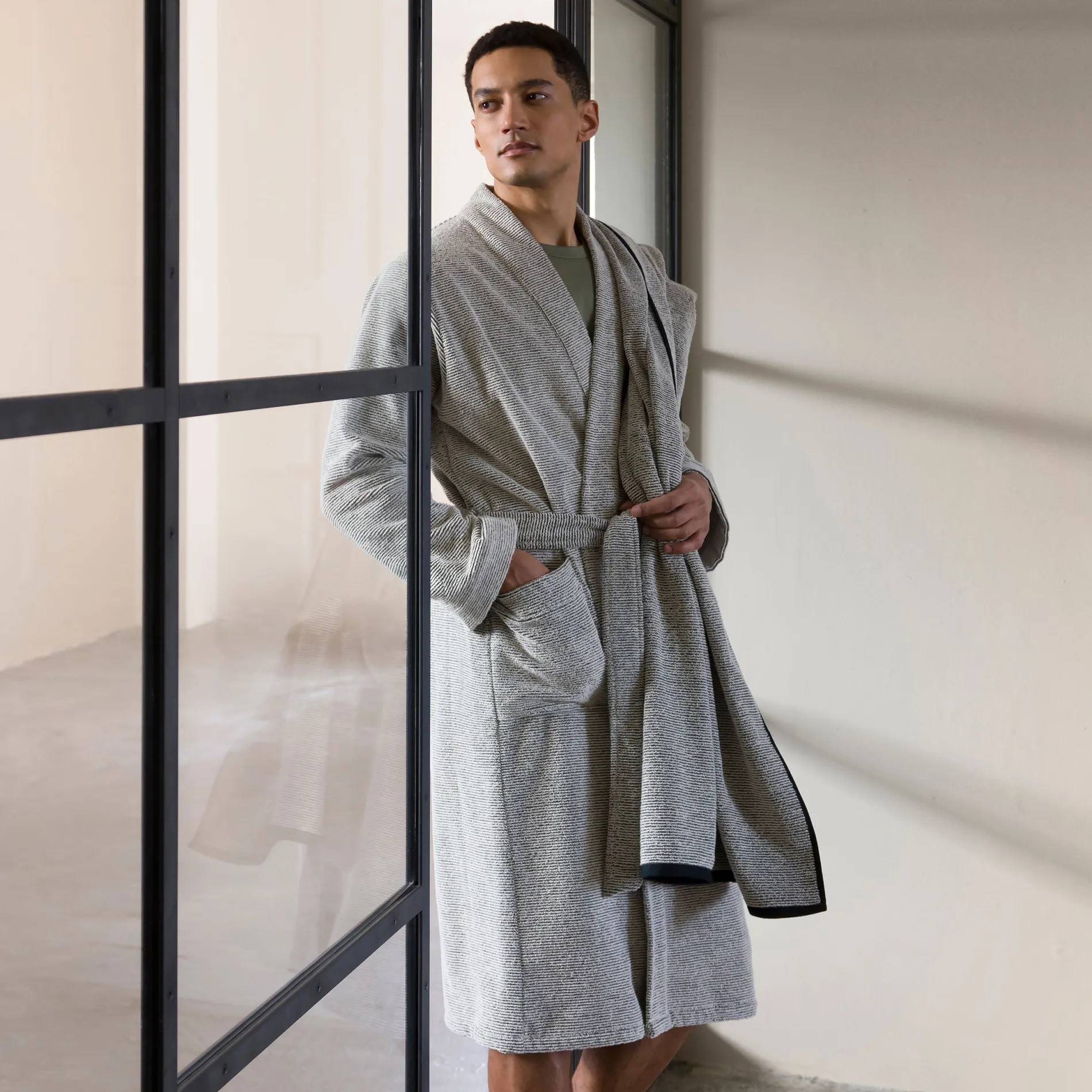 MÖVE Duschtücher-Eden Duschtuch 80X150 cm(nature/black)