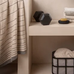 MÖVE Handtücher-Eden Handtuch 50X100 cm(nature/black)