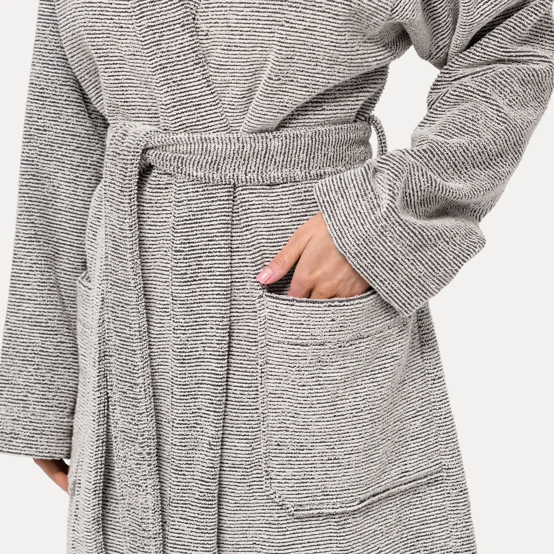 Damen MÖVE Damen|Herren-Eden Kimono schwarz(nature/black)