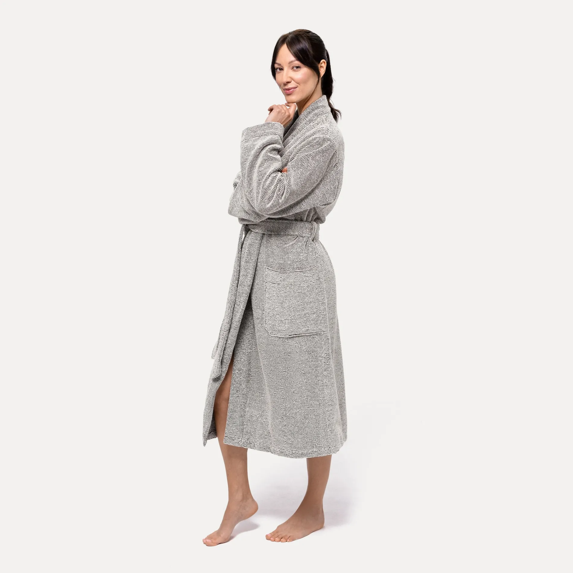 Damen MÖVE Damen|Herren-Eden Kimono schwarz(nature/black)