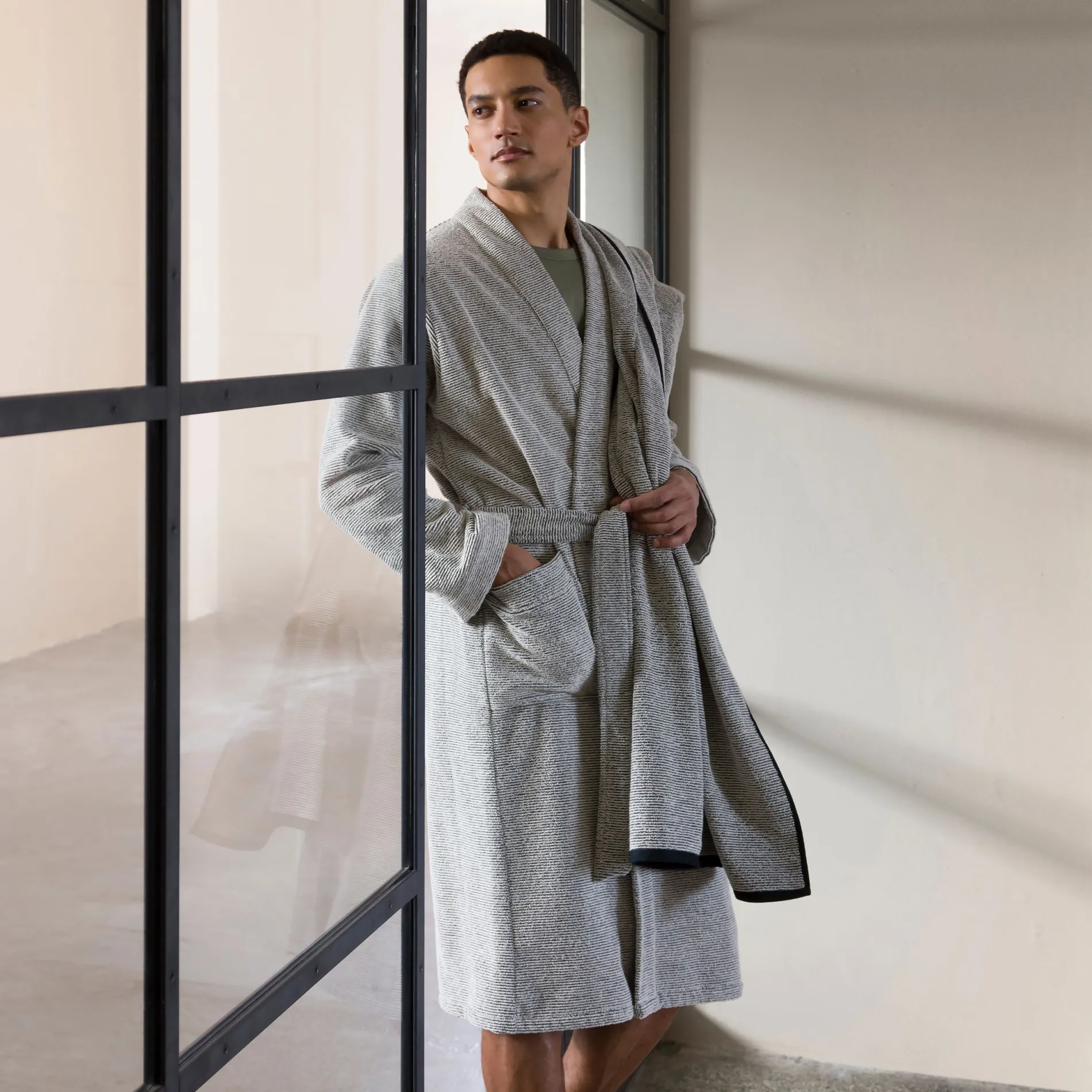 Damen MÖVE Damen|Herren-Eden Kimono schwarz(nature/black)