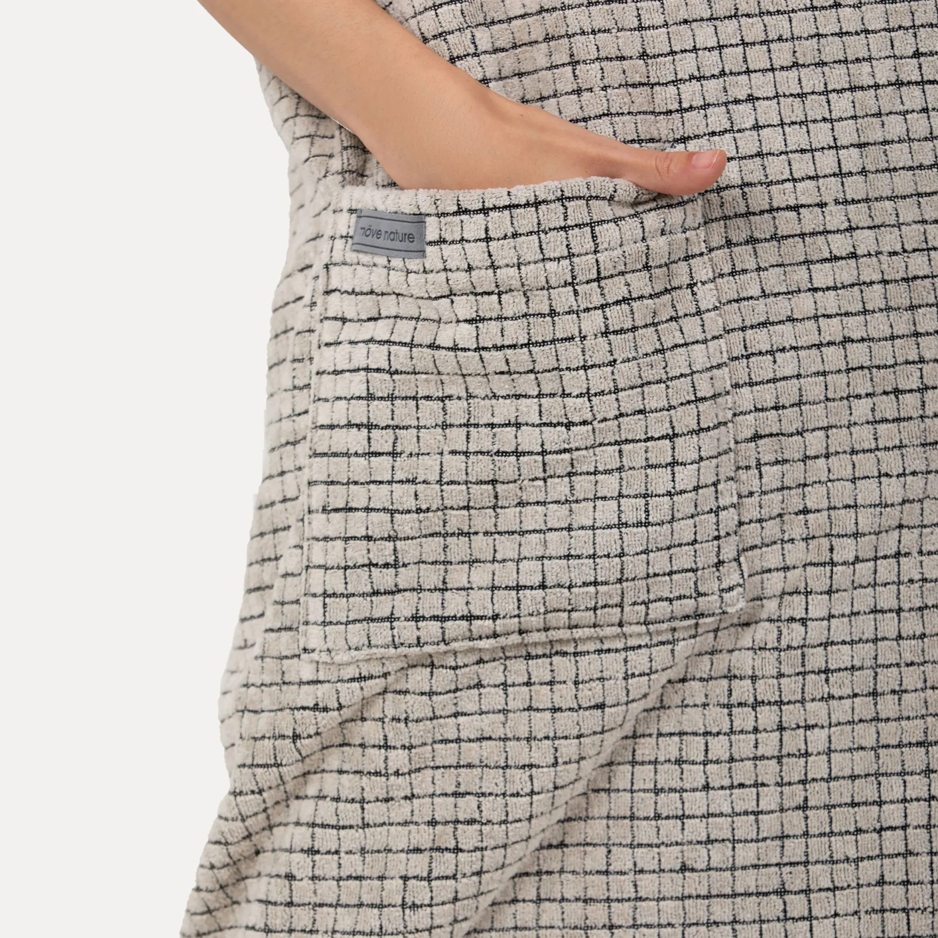 Damen MÖVE Damen|Saunabademäntel-Eden Sarong Gr. 40/48(nature/black)