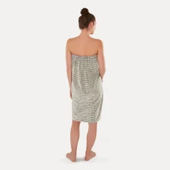 Damen MÖVE Damen|Saunabademäntel-Eden Sarong Gr. 40/48(nature/black)