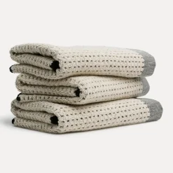 MÖVE Saunatücher-Eden Saunatuch 80X200 cm(nature/black)