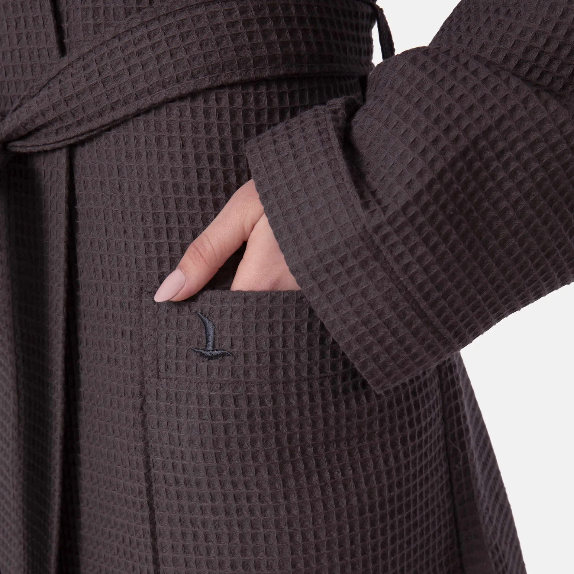 Damen MÖVE Damen|Herren-Homewear Kimono grau(graphite)