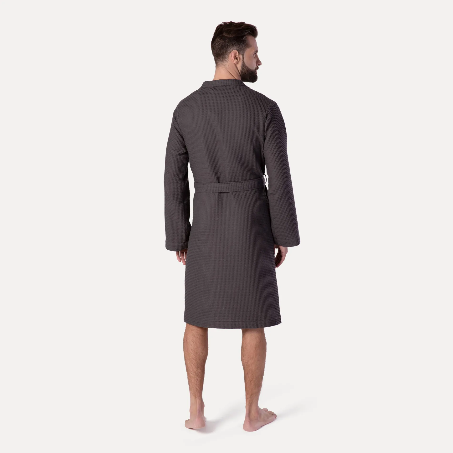 Damen MÖVE Damen|Herren-Homewear Kimono grau(graphite)