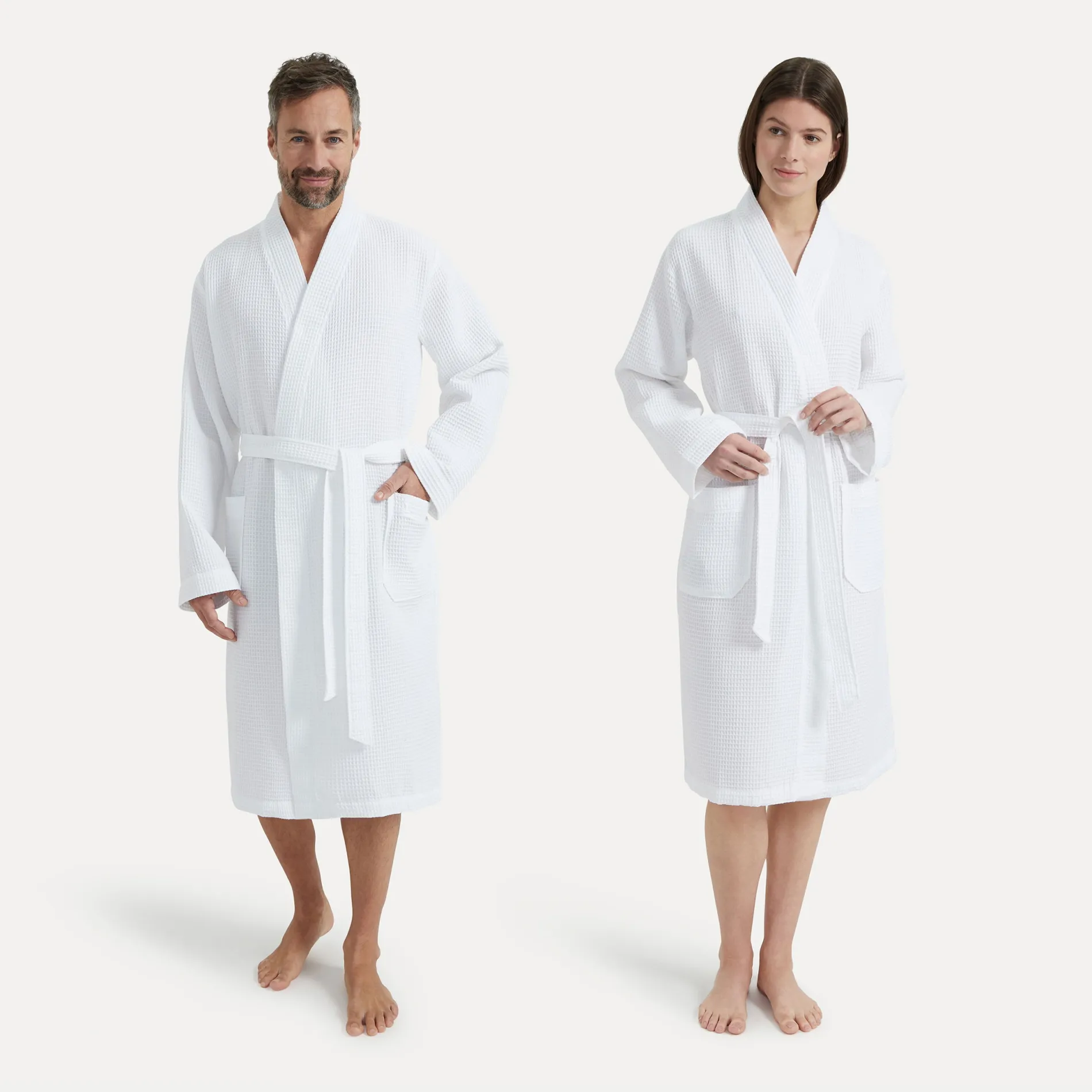 Damen MÖVE Damen|Herren-Homewear Kimono weiß(snow)