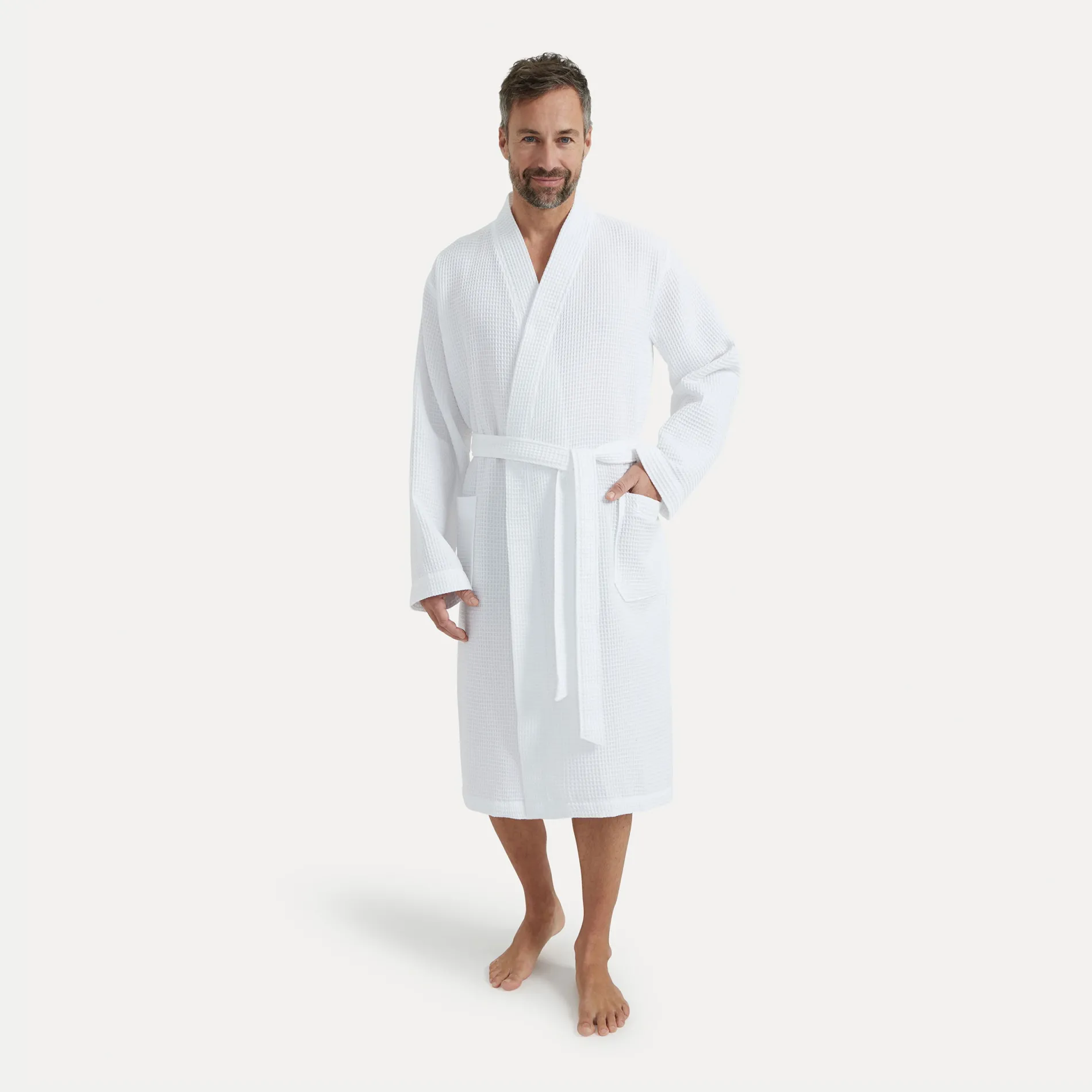 Damen MÖVE Damen|Herren-Homewear Kimono weiß(snow)