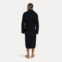 Damen MÖVE Damen|Herren-Homewear Schalkragenmantel schwarz(black)