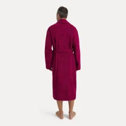 Damen MÖVE Damen|Herren-Homewear Schalkragenmantel rot(berry)