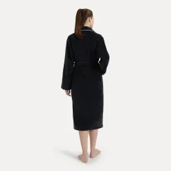 Damen MÖVE Damen|Herren-Homewear Schalkragenmantel schwarz(black)