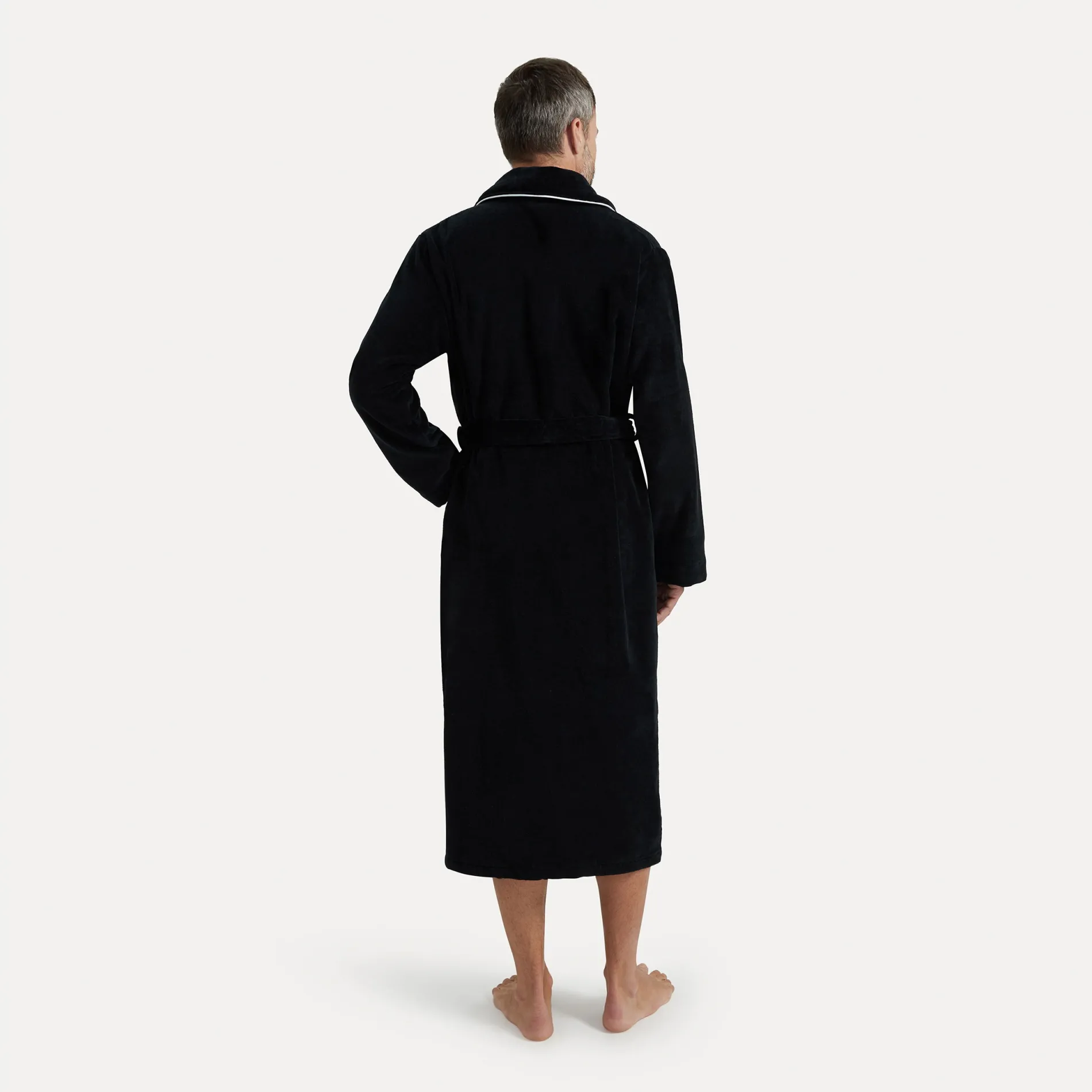 Damen MÖVE Damen|Herren-Homewear Schalkragenmantel schwarz(black)