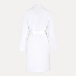 Damen MÖVE Damen|Kurze Bademäntel-Homewear Schalkragenmantel weiß(snow)