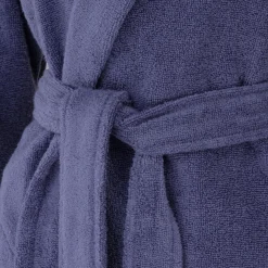 MÖVE Kurze Bademäntel|Damen-Homewear Schalkragenmantel lila(blueberry)