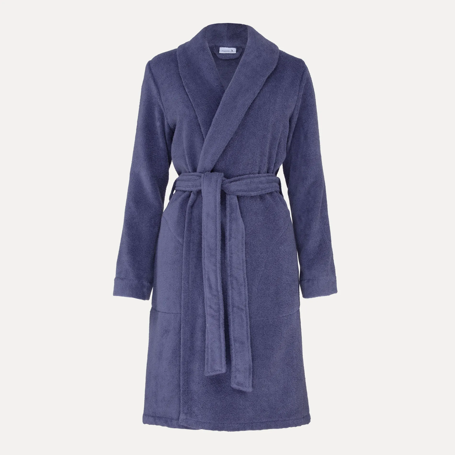 MÖVE Kurze Bademäntel|Damen-Homewear Schalkragenmantel lila(blueberry)