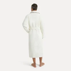 Damen MÖVE Damen|Herren-Homewear Schalkragenmantel beige(ivory)