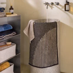 MÖVE Handtücher-Illusions Handtuch 50X100 cm(steelblue/black)