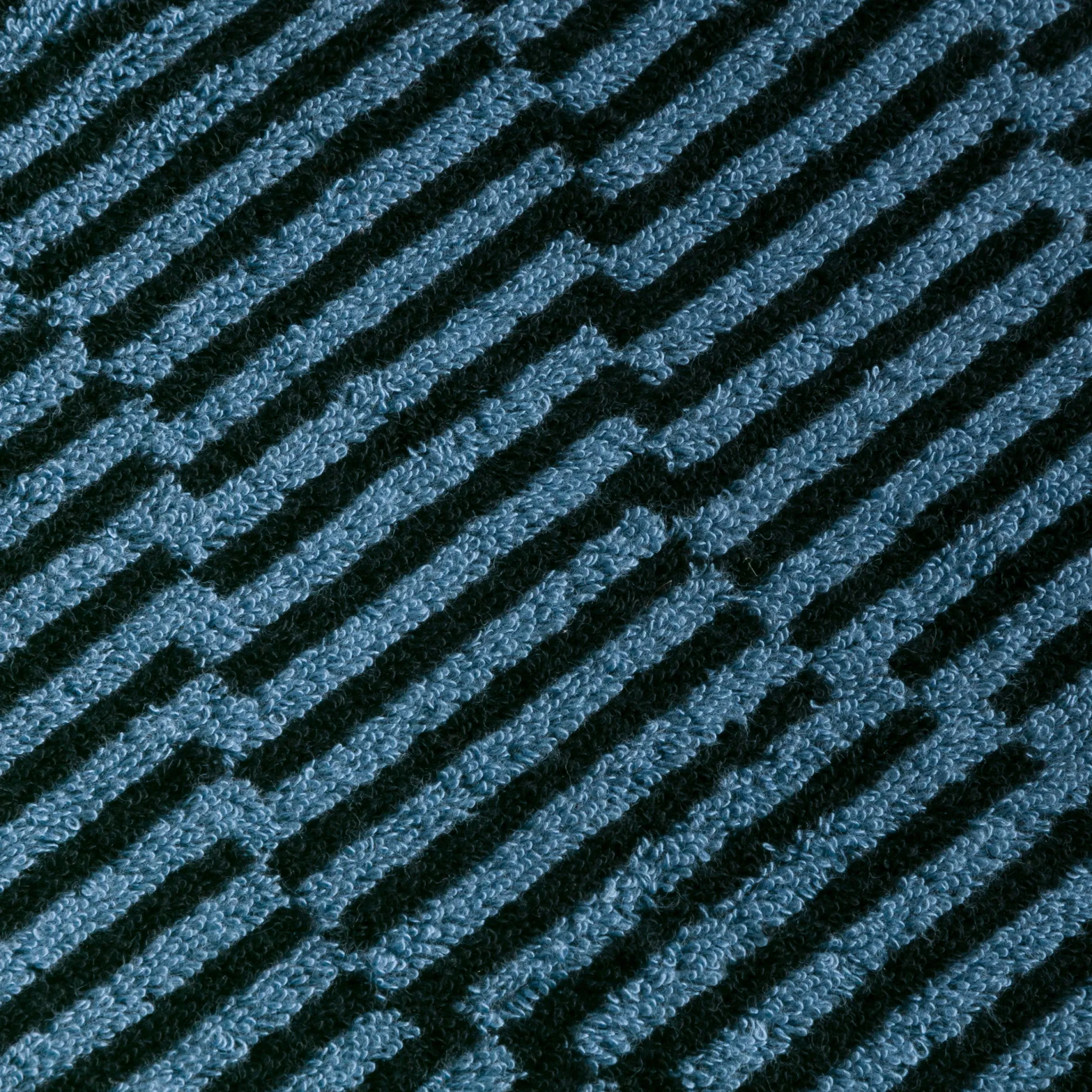 MÖVE Handtücher-Illusions Handtuch 50X100 cm(steelblue/black)