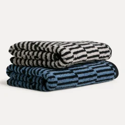 MÖVE Handtücher-Illusions Handtuch 50X100 cm(steelblue/black)