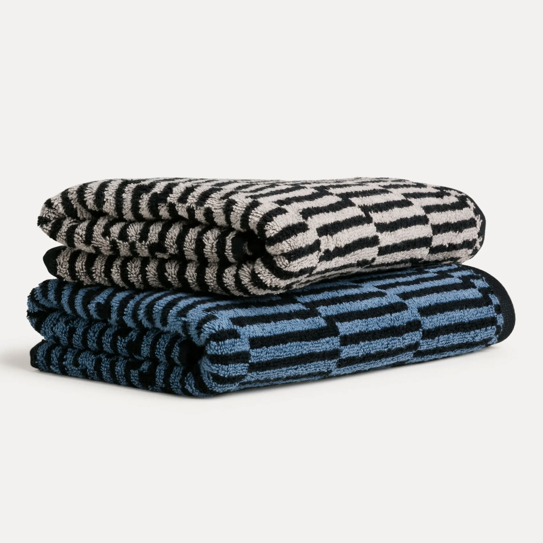 MÖVE Handtücher-Illusions Handtuch 50X100 cm(steelblue/black)