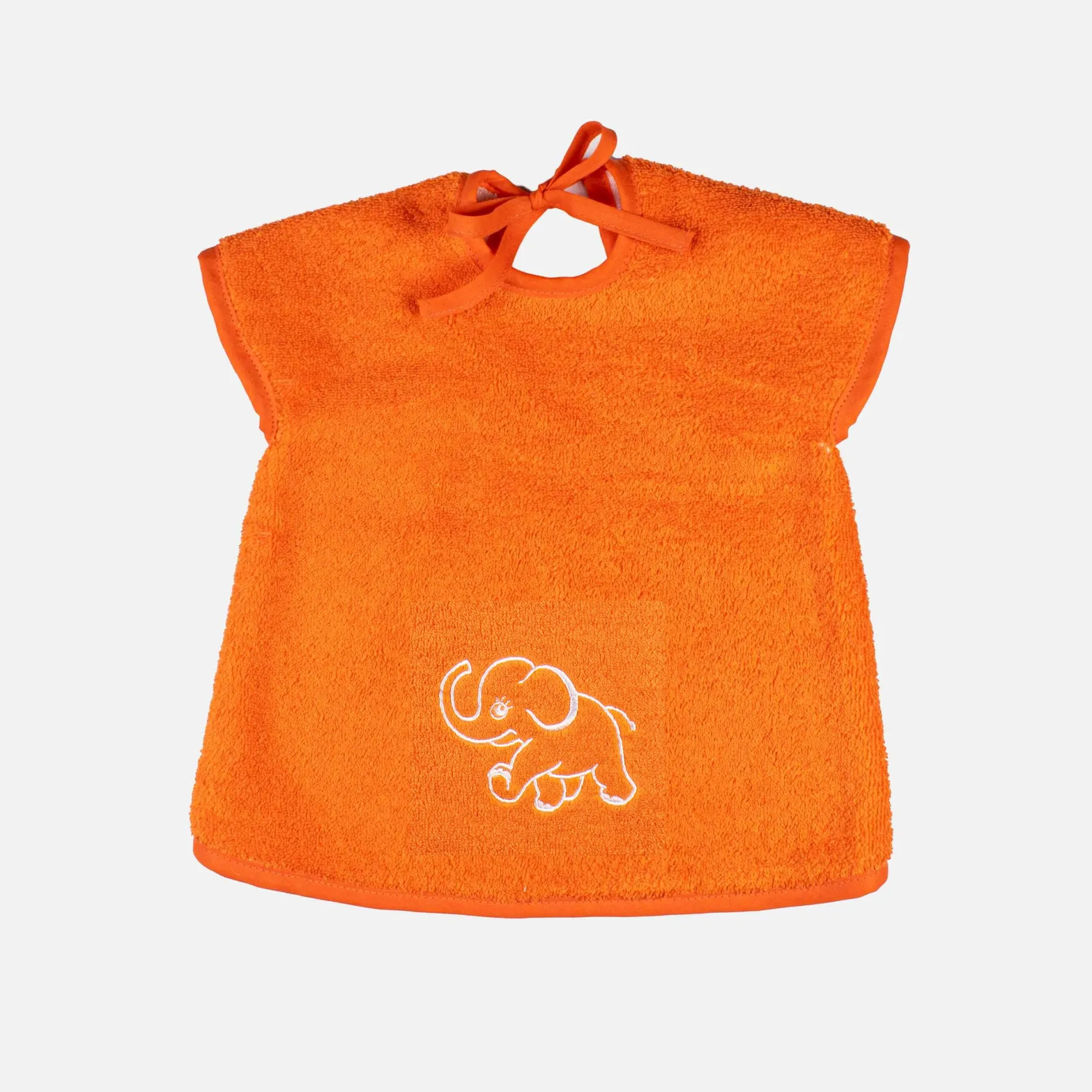 MÖVE Kleine Handtücher|Kinder-KIDS Lätzchen 47x47 cm(weiß / orange)