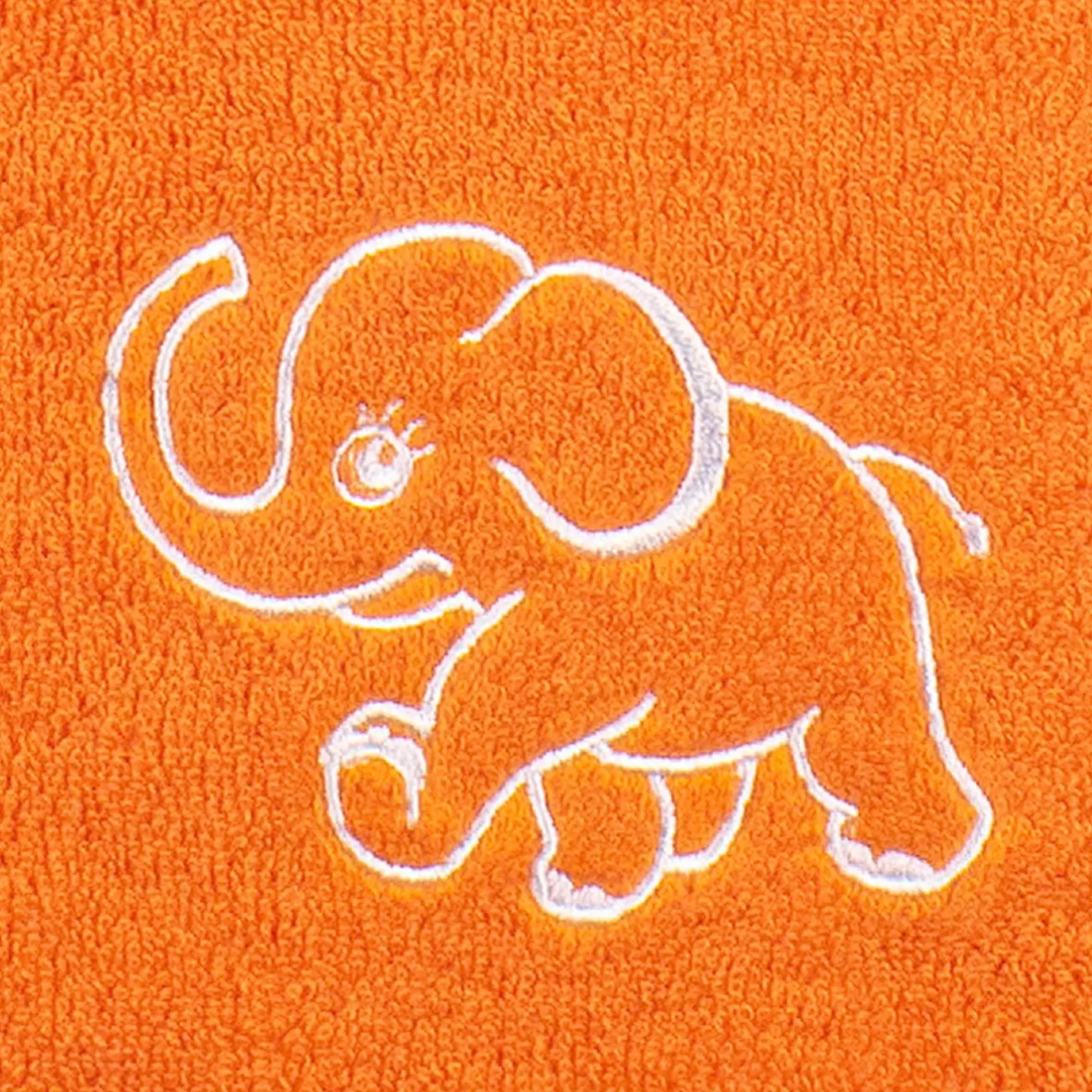 MÖVE Kleine Handtücher|Kinder-KIDS Lätzchen 47x47 cm(weiß / orange)