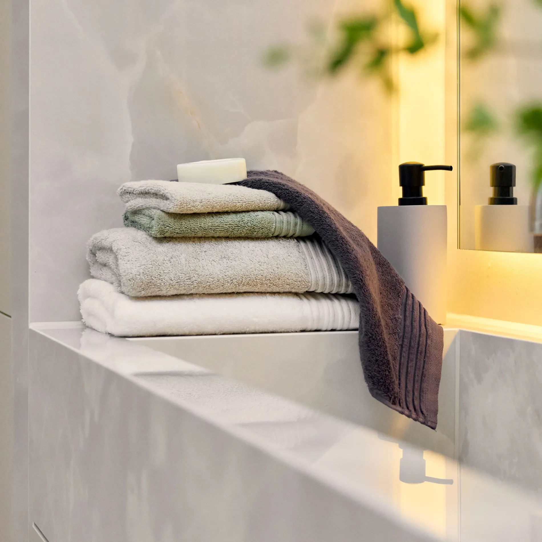 MÖVE Waschhandschuhe|Kleine Handtücher-Loft Waschhandschuh 20X15 cm(moss)