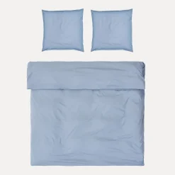 MÖVE Bettbezüge|Bettwäsche 200X200-Luxury Bettwäsche 200x200 cm + 2x80x80 cm(light blue)