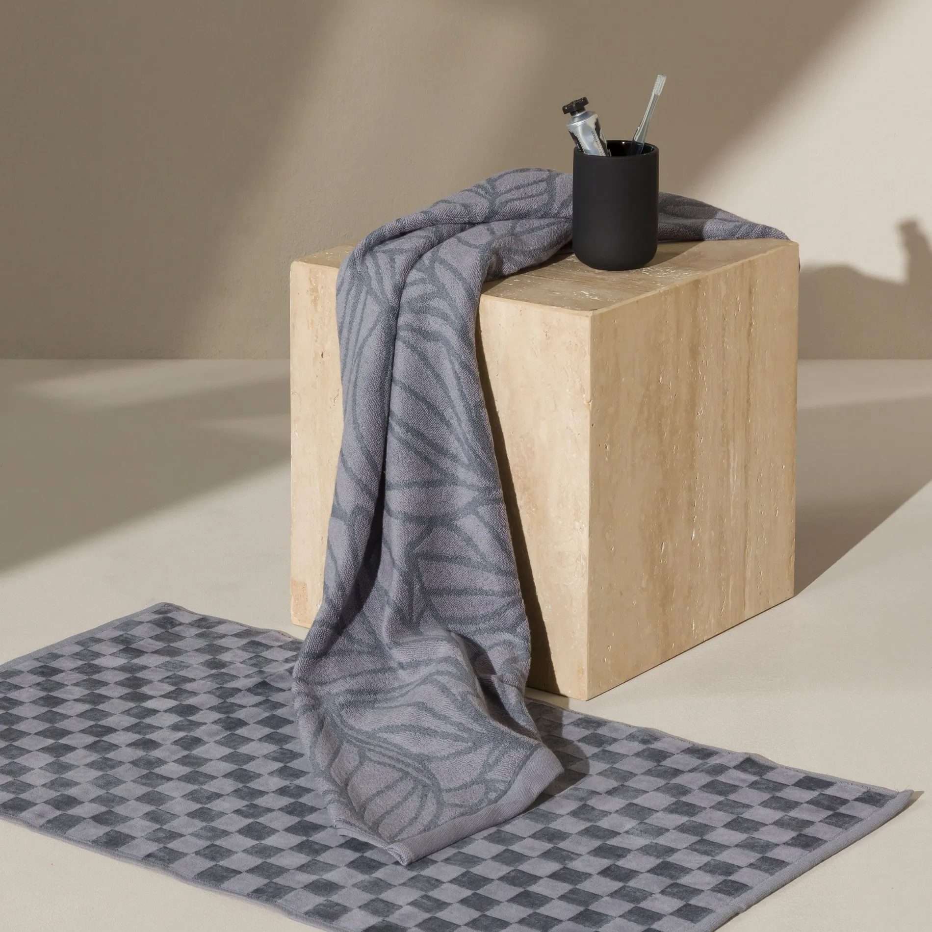 MÖVE Duschtücher-Monochrome Duschtuch 67X140 cm(stone)