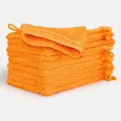 MÖVE Handtuchsets|Waschhandschuhe-New Classic Waschhandschuhset 10-TLG(orange)