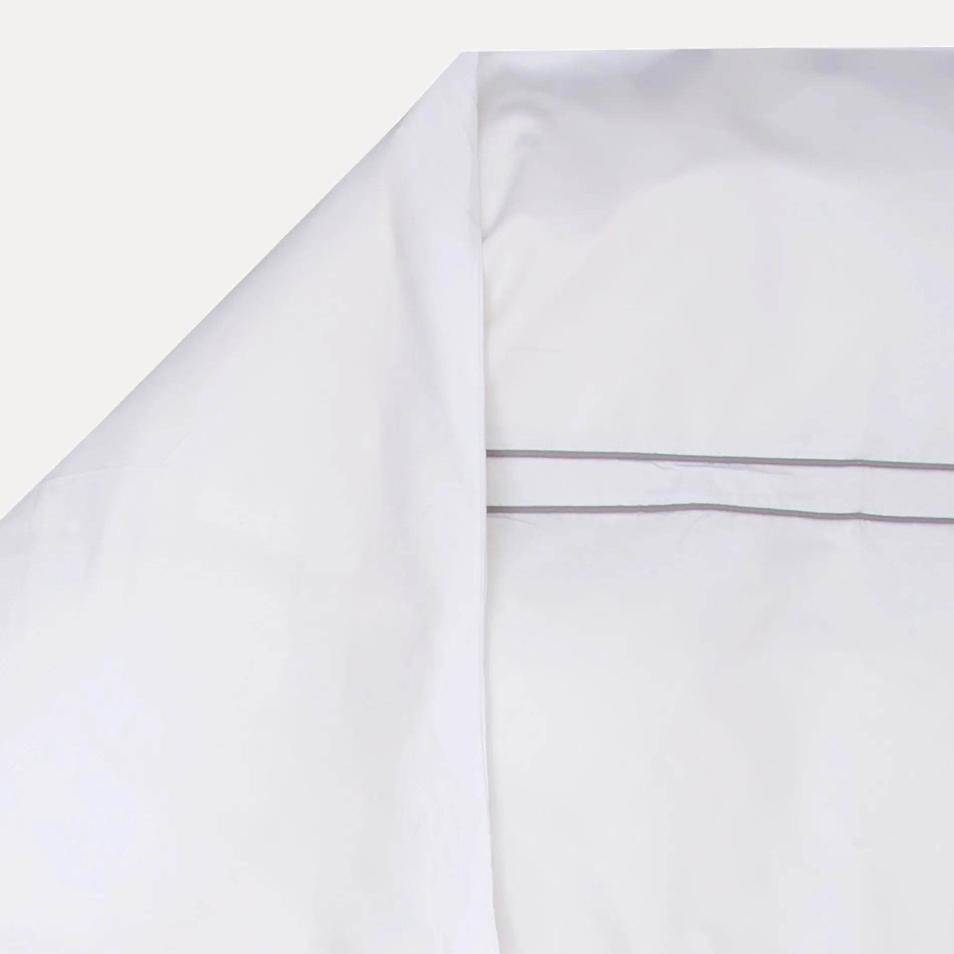 MÖVE Bettbezüge|Bettwäsche 200X200-Noblesse Bettwäsche 200x200 cm + 2x80x80 cm(white/grey)