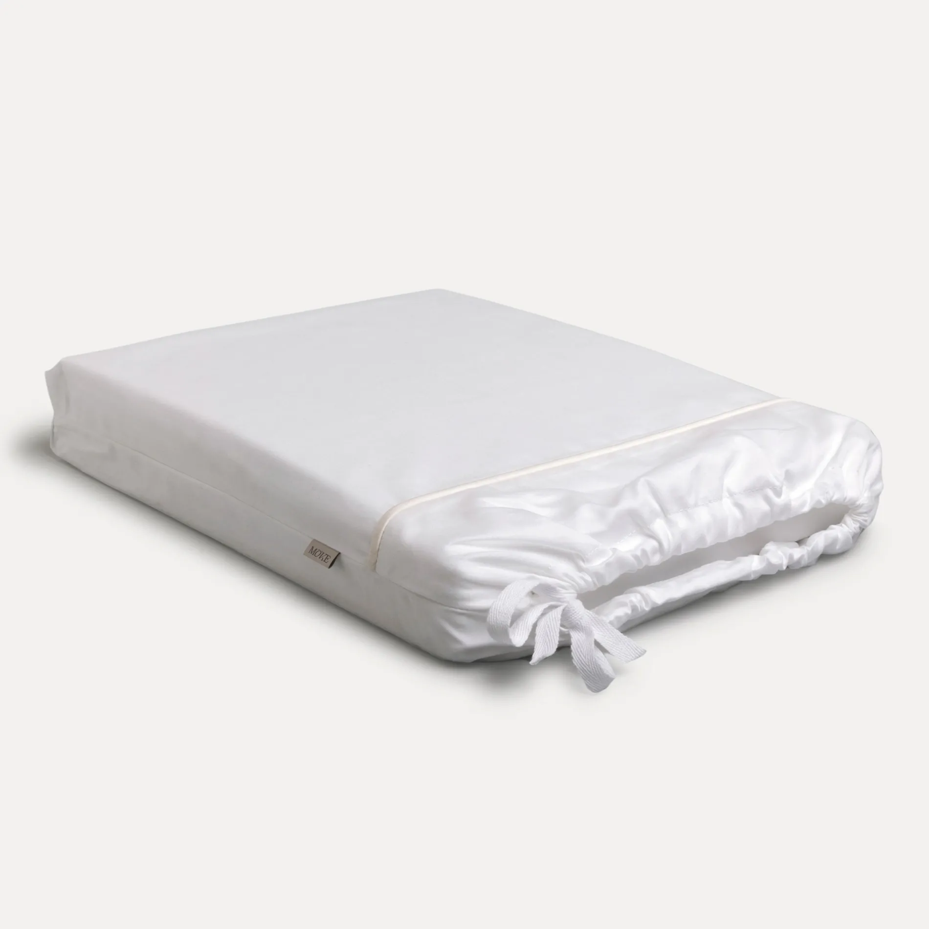 MÖVE Bettwäsche 200X200|Bettbezüge-Noblesse Bettwäsche 200x200 cm + 2x80x80 cm(white/champagne)