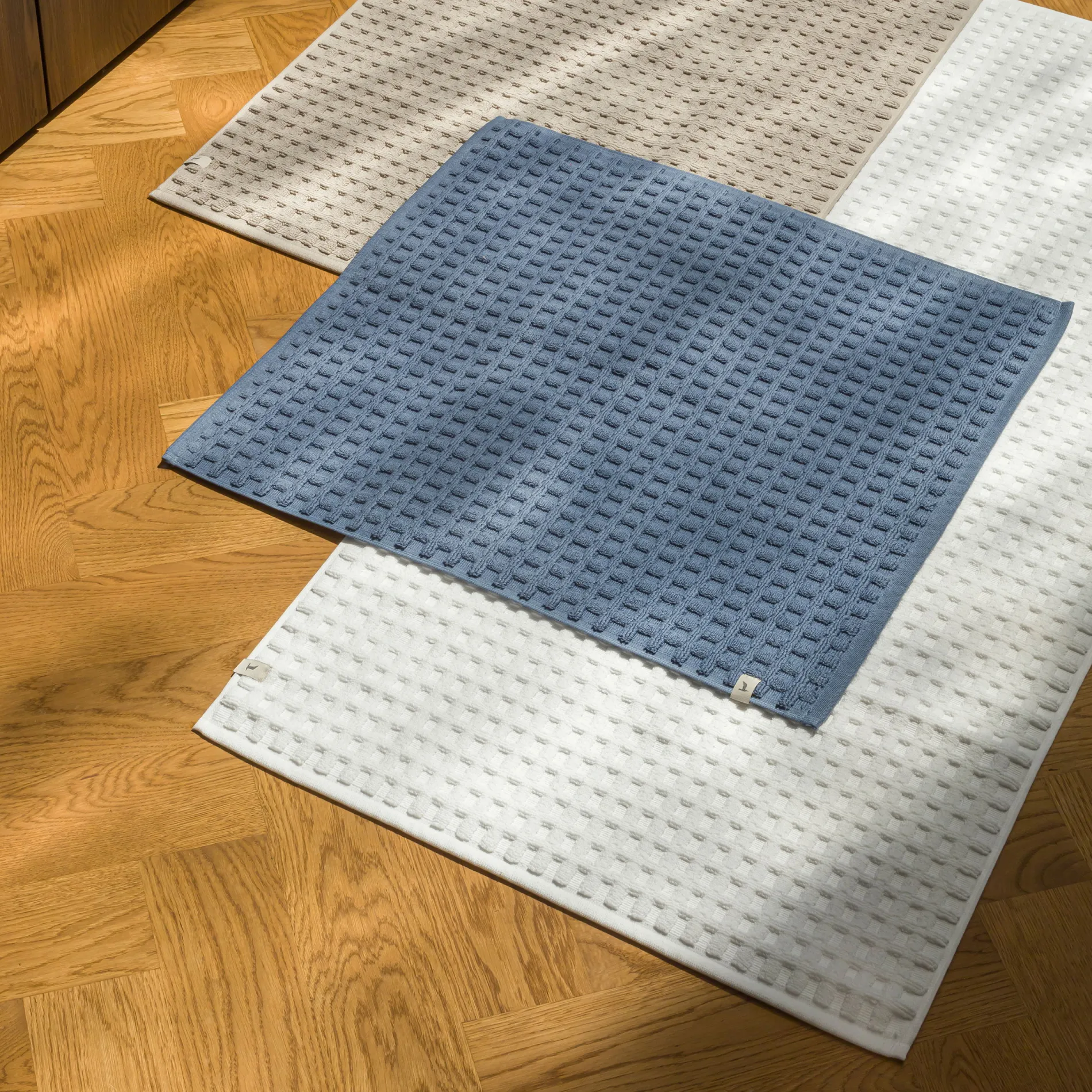 MÖVE Badteppiche-Piquée Badteppich 60X60 cm(steel blue)