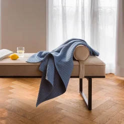 MÖVE Duschtücher-Piquée Duschtuch 70X140 cm(steel blue)