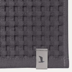 MÖVE Gästehandtücher|Kleine Handtücher-Piquée Gästetuch 40X70 cm(graphite)