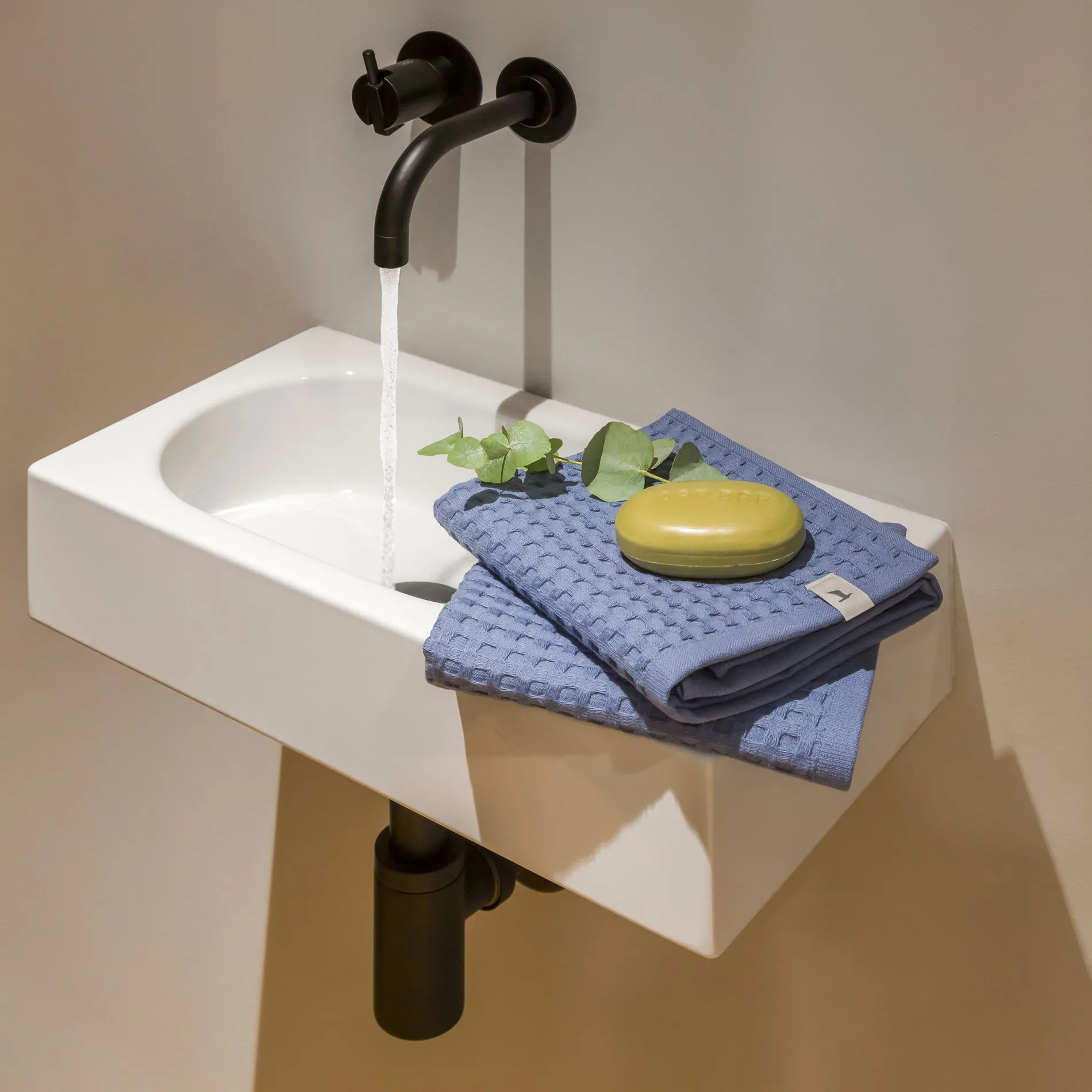 MÖVE Seiftücher|Kleine Handtücher-Piquée Seiftuch 30X30 cm(graphite)