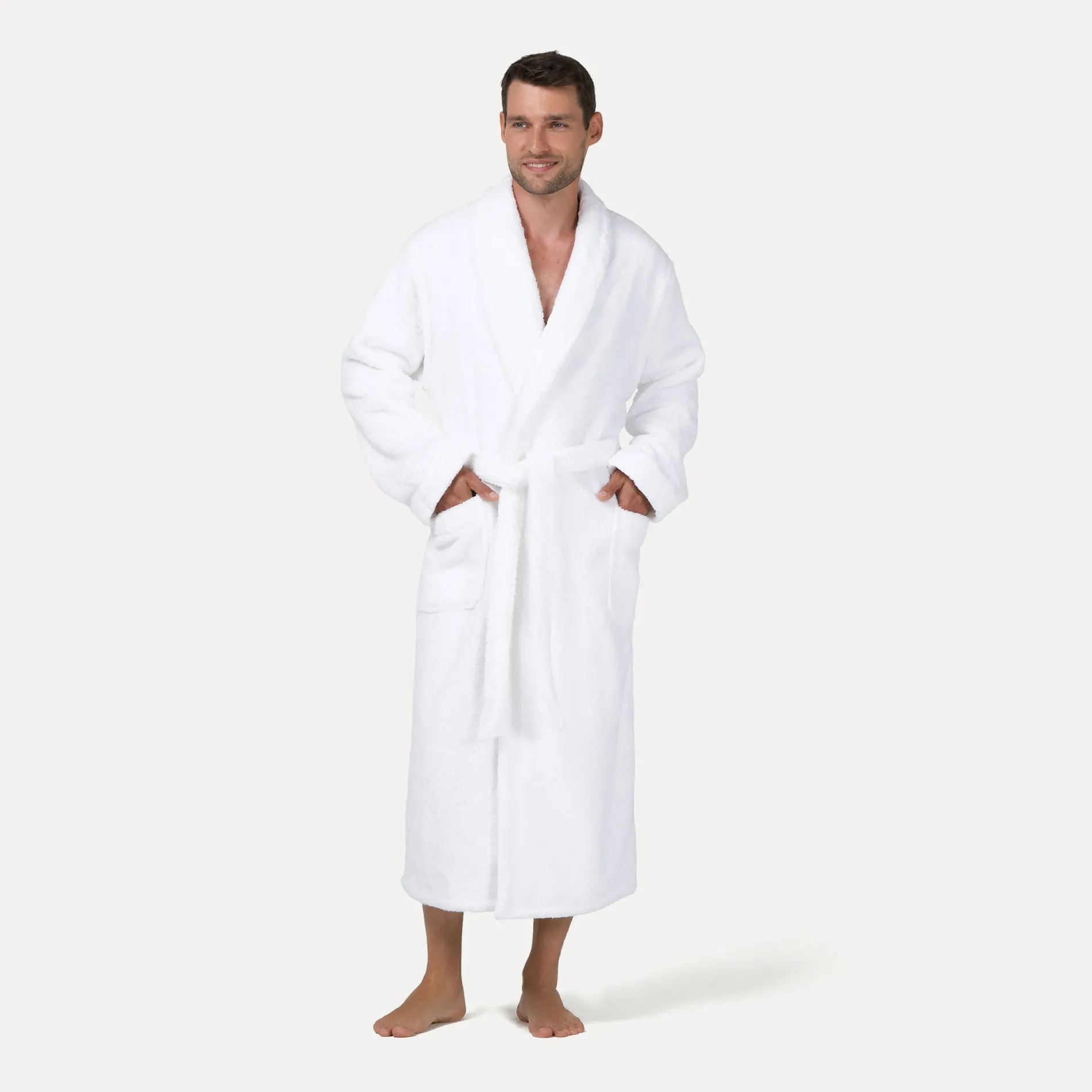 Damen MÖVE Damen|Herren-Pure Luxury Schalkragenmantel weiß(snow)