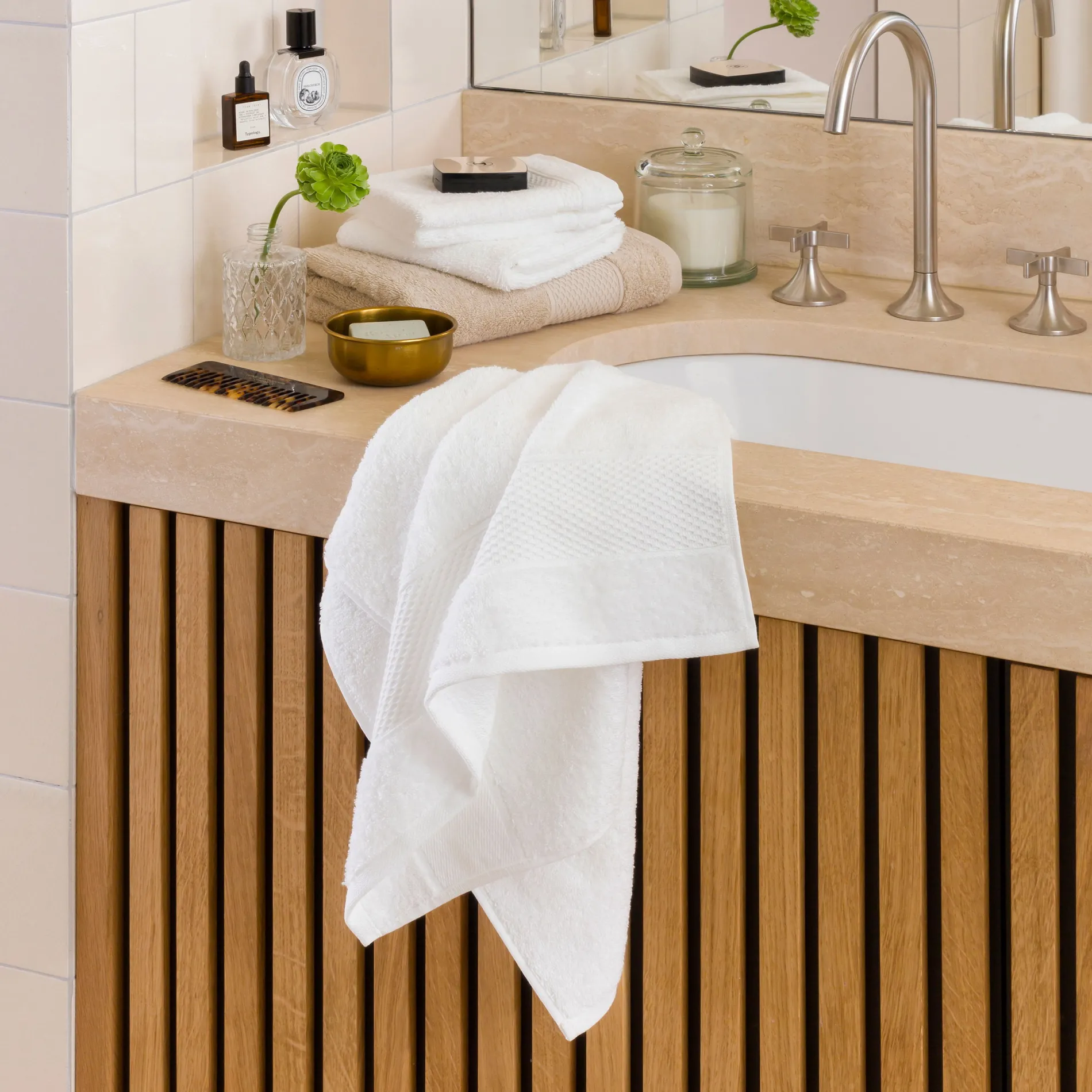 MÖVE Waschhandschuhe|Kleine Handtücher-Pure Luxury Waschhandschuh 20X15 cm(snow)