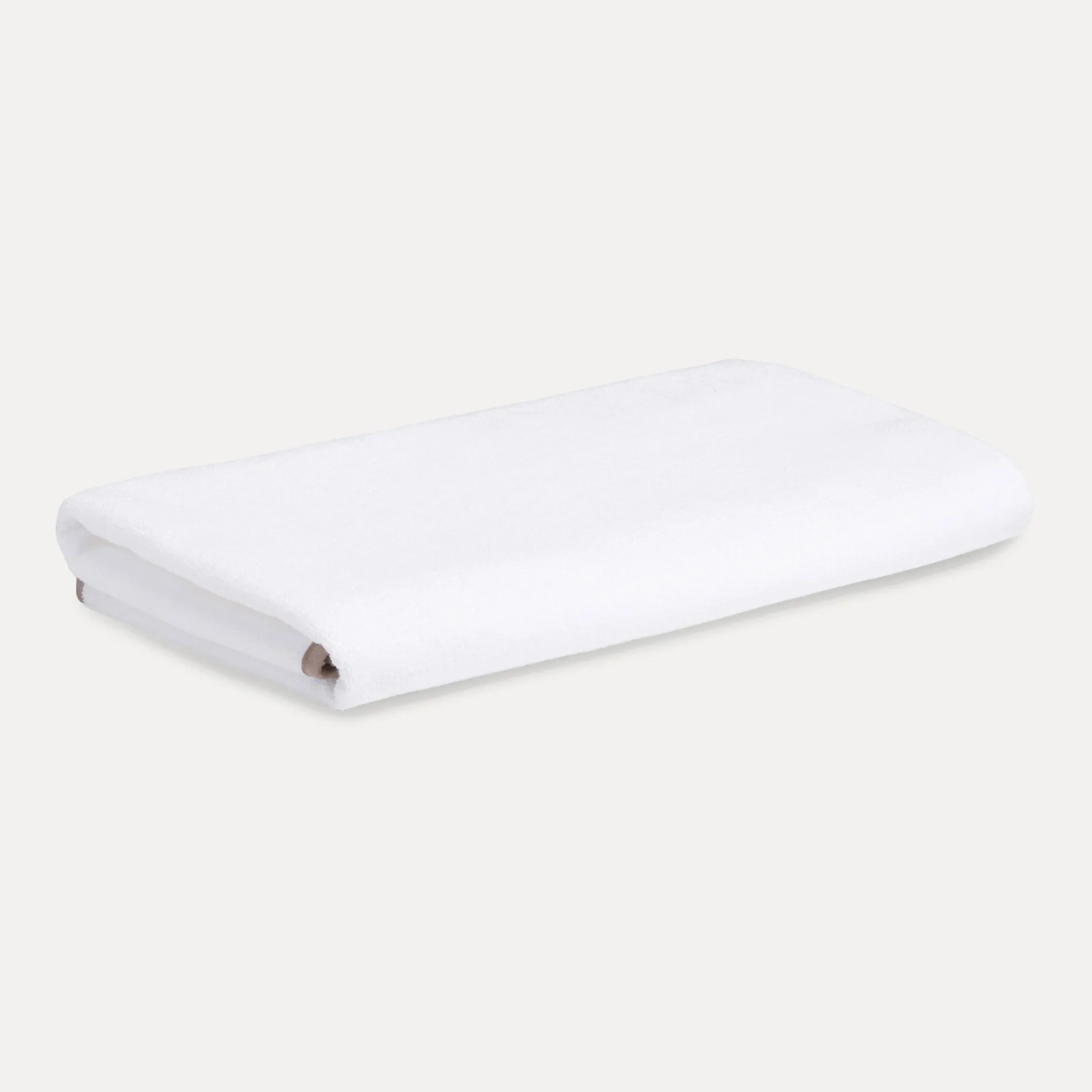 MÖVE Saunatücher-Sauna Saunatuch 70X170 cm(blanc mit braunen Schrägband)