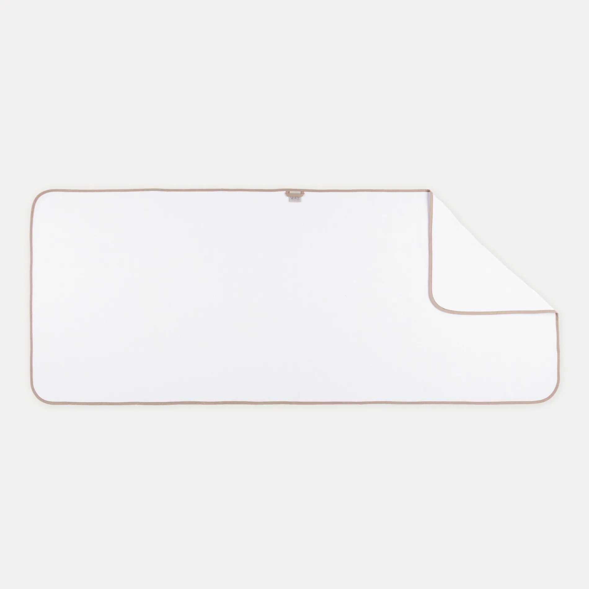 MÖVE Saunatücher-Sauna Saunatuch 70X170 cm(blanc mit braunen Schrägband)