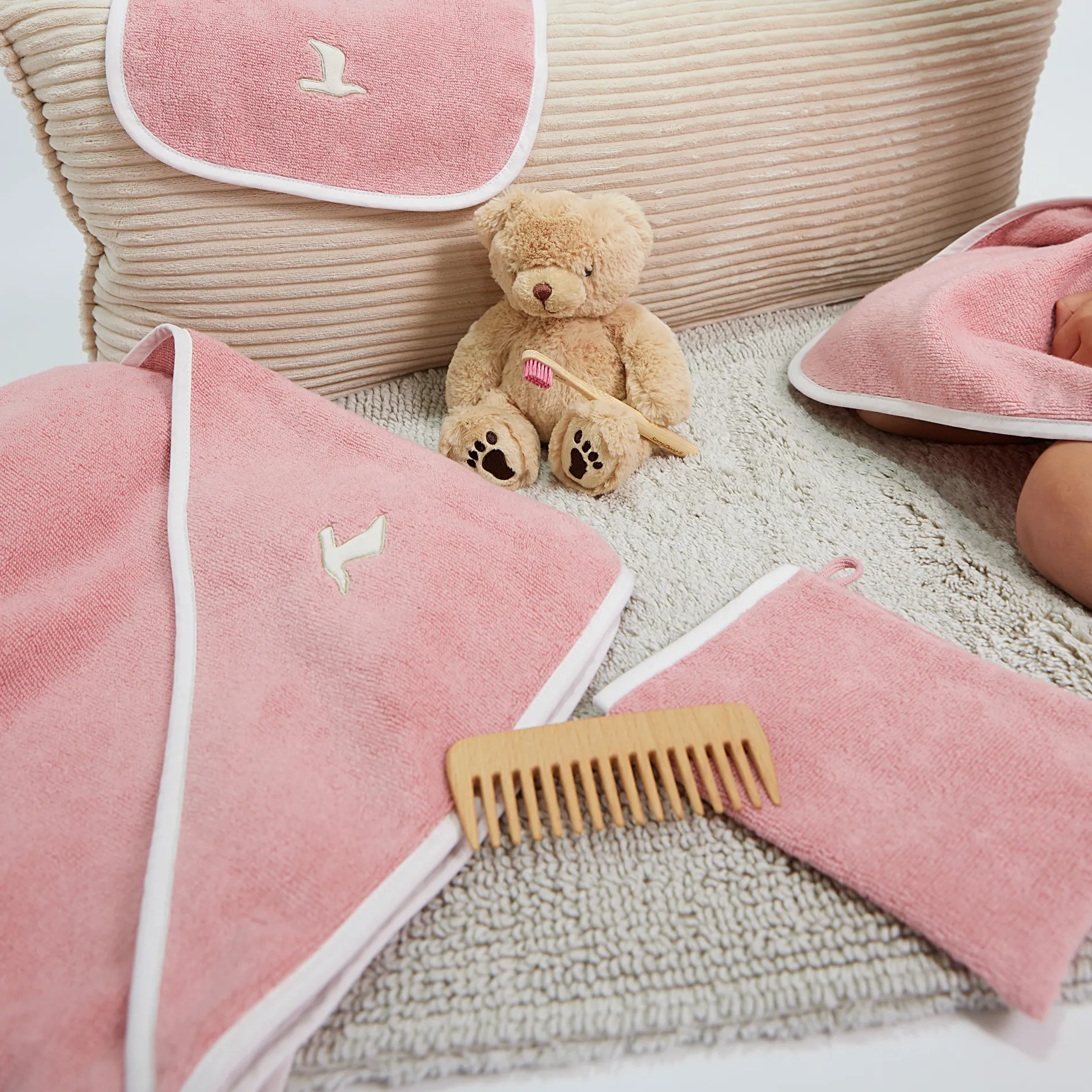 MÖVE Waschhandschuhe|Kleine Handtücher-Soft Hug Waschhandschuh 20X15 cm(rosette)